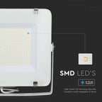 200W Naświetlacz LED SMD / Chip SAMSUNG / Barwa:4000K / Obudowa: Biała / Wydajność: 115lm/w
