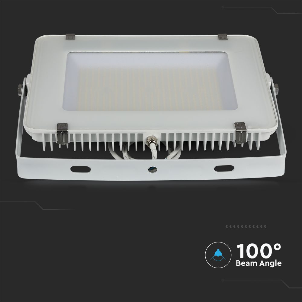 200W Naświetlacz LED SMD / Chip SAMSUNG / Barwa:4000K / Obudowa: Biała / Wydajność: 115lm/w