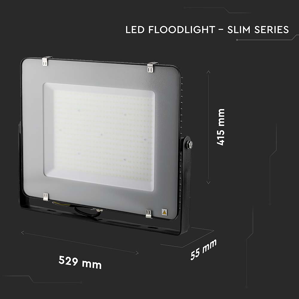 300W Naświetlacz LED SMD / Chip SAMSUNG / Barwa:6500K / Obudowa: Czarna / Wydajność: 115lm/w