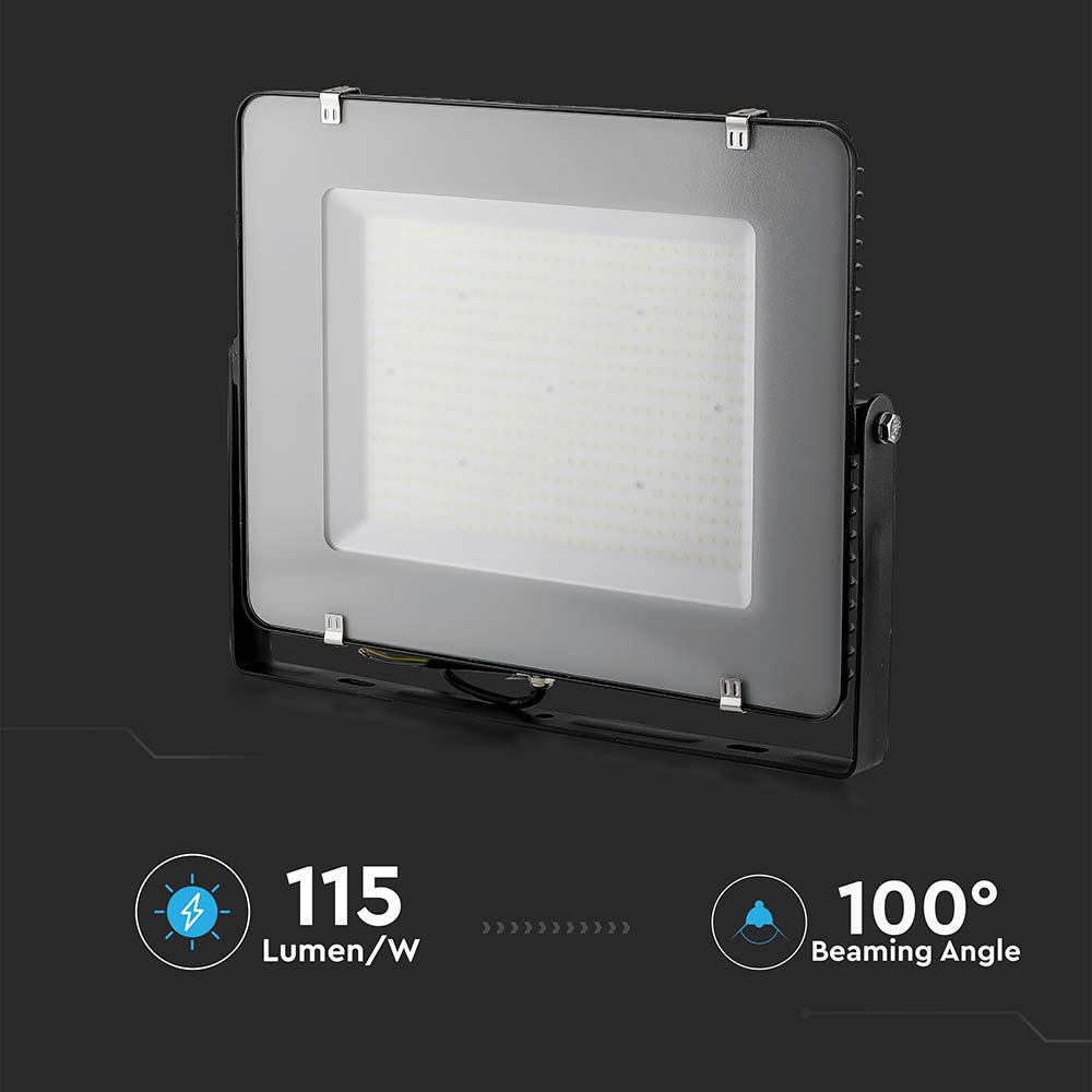 300W Naświetlacz LED SMD / Chip SAMSUNG / Barwa:4000K / Obudowa: Czarna /Wydajność: 115lm/w