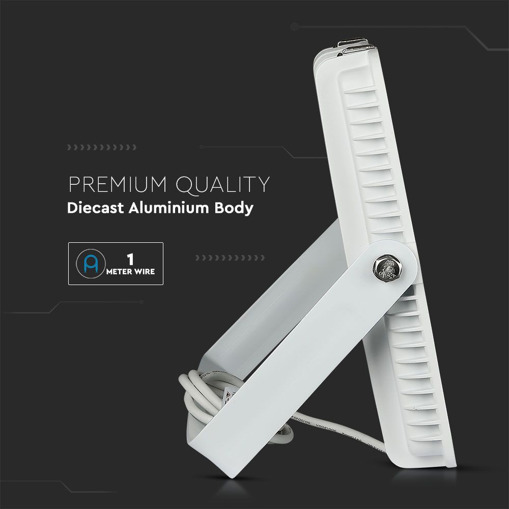300W Naświetlacz LED SMD / Chip SAMSUNG / Barwa:4000K / Obudowa: Biała / Wydajność: 115lm/w