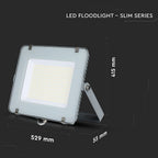 300W Naświetlacz LED SMD / Chip SAMSUNG / Barwa:6500K / Obudowa: Szara / Wydajność: 115lm/w