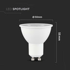 4.5W GU10 Żarówka LED / Chip SAMSUNG / Barwa:4000K / Trzonek:GU10