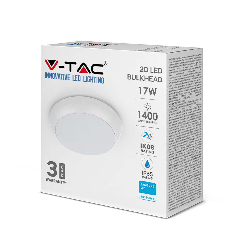 17W Plafon LED (Zasilanie awaryjne) / Chip SAMSUNG / Barwa:4000K