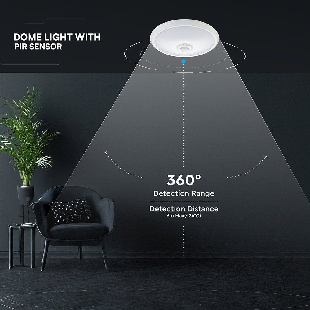 12W Plafon LED z czujnikiem PIR / Chip SAMSUNG / Barwa:4000K / 6 Lat gwarancji