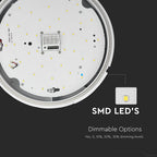 17W Plafon LED (Zasilanie awaryjne) / Chip SAMSUNG / Barwa:4000K
