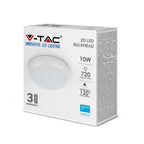 10W Plafon LED (Zasilanie awaryjne i czujnik) / Chip SAMSUNG / Barwa:4000K