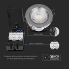 5W Oprawa wpuszczana Spot ognioodporna / Chip SAMSUNG / Barwa: 4000K / Chrom