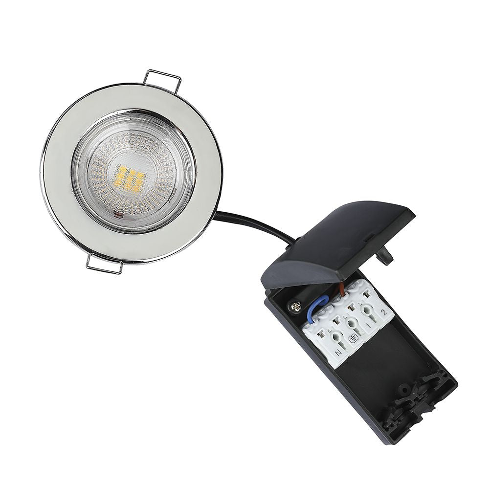 5W Oprawa wpuszczana Spot ognioodporna / Chip SAMSUNG / Barwa: 6400K / Chrom