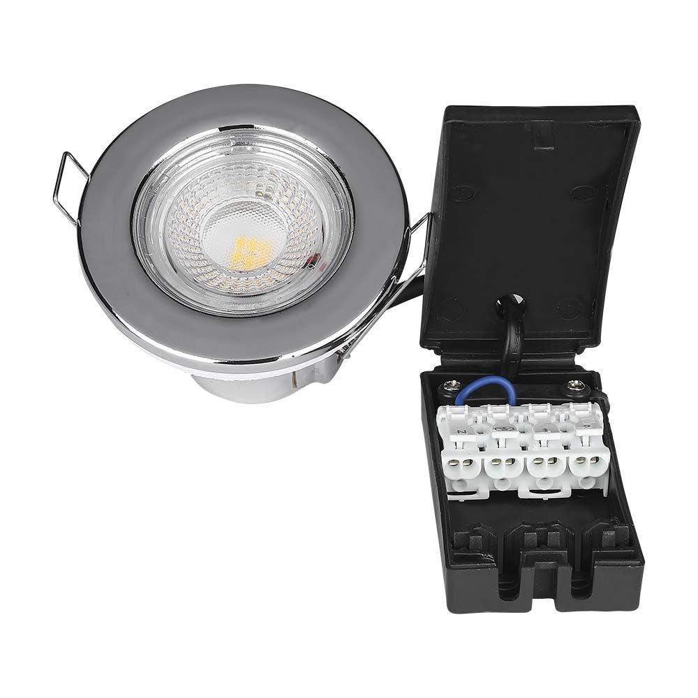 5W Oprawa wpuszczana Spot ognioodporna / Chip SAMSUNG / Barwa: 3000K / Chrom