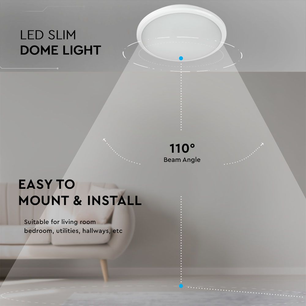 12W Plafon LED slim / Chip SAMSUNG / Barwa:4000K