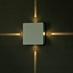 4W Lampa ścienna LED / Barwa:4000K / IP65 / Obudowa: Biała / Kwadratowa