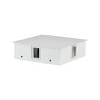 4W Lampa ścienna LED / Barwa:3000K / IP65 / Obudowa: Biała / Kwadratowa