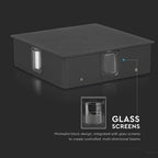4W Lampa ścienna LED / Barwa:3000K / IP65 / Obudowa: Czarna / Kwadratowa