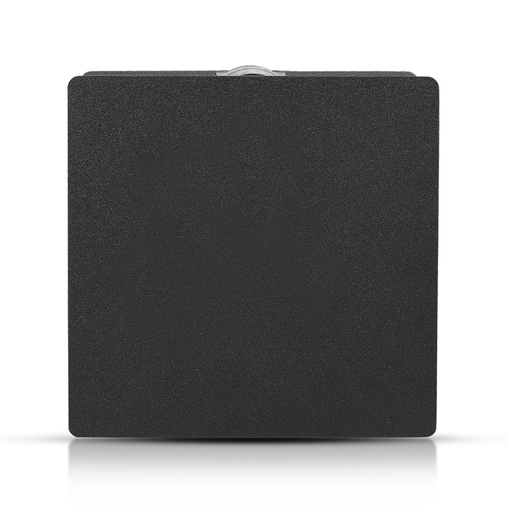 4W Lampa ścienna LED / Barwa:3000K / IP65 / Obudowa: Czarna / Kwadratowa