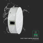 4W Lampa ścienna LED / Barwa:4000K / IP65 / Obudowa: Biała / Okrągła