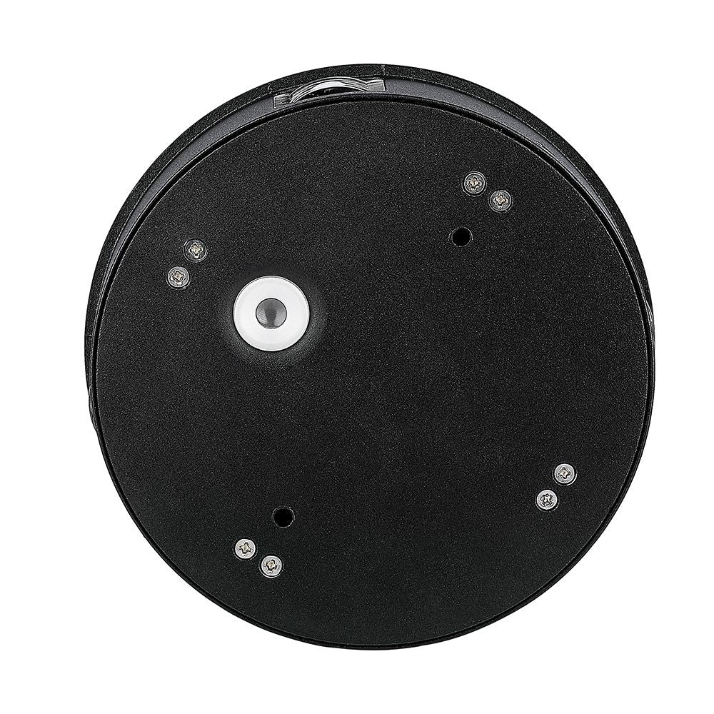 3W Lampa ścienna LED / Barwa:3000K / IP65 / Obudowa: Czarna / Okrągła
