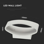 5W Lampa ścienna LED / Barwa:4000K / Obudowa: Biały / IP20