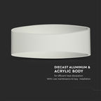 5W Lampa ścienna LED / Barwa:4000K / Obudowa: Biały / IP20