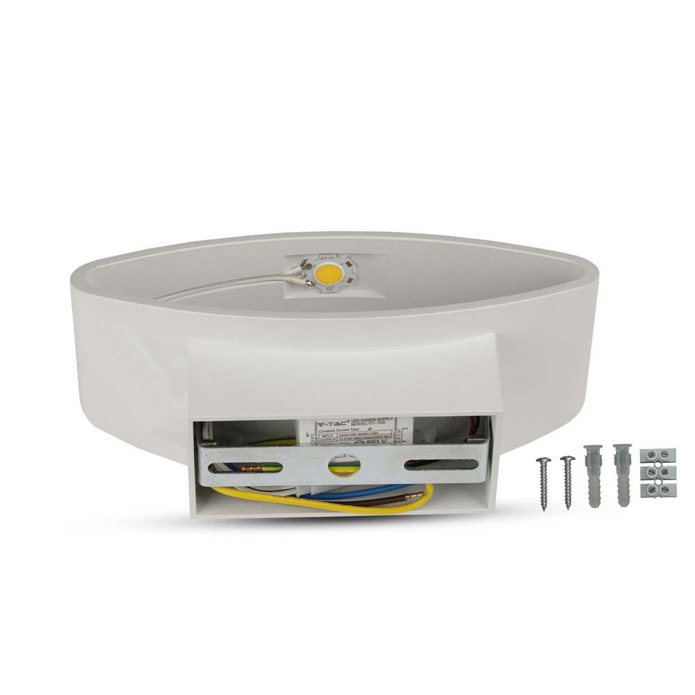 5W Lampa ścienna LED / Barwa:4000K / Obudowa: Biały / IP20