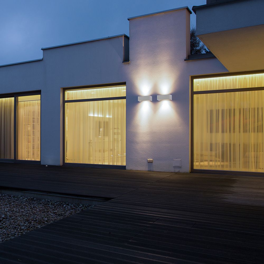 9W Lampa ścienna LED / Kierunek: Góra-Dół / Barwa:6400K / Obudowa: Szary