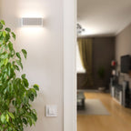 12W Lampa ścienna LED / Kierunek: Góra-Dół / Barwa:4000K / Obudowa: Szara