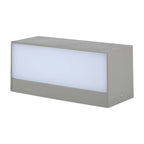 12W Lampa ścienna LED / Kierunek: Góra-Dół / Barwa:3000K / Obudowa: Szara