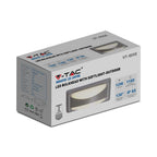 12W Lampa ścienna LED / Barwa:3000K / Obudowa: Szara