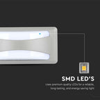 12W Lampa ścienna LED / Barwa:3000K / Obudowa: Szara