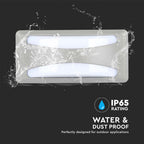 12W Lampa ścienna LED / Barwa:3000K / Obudowa: Szara
