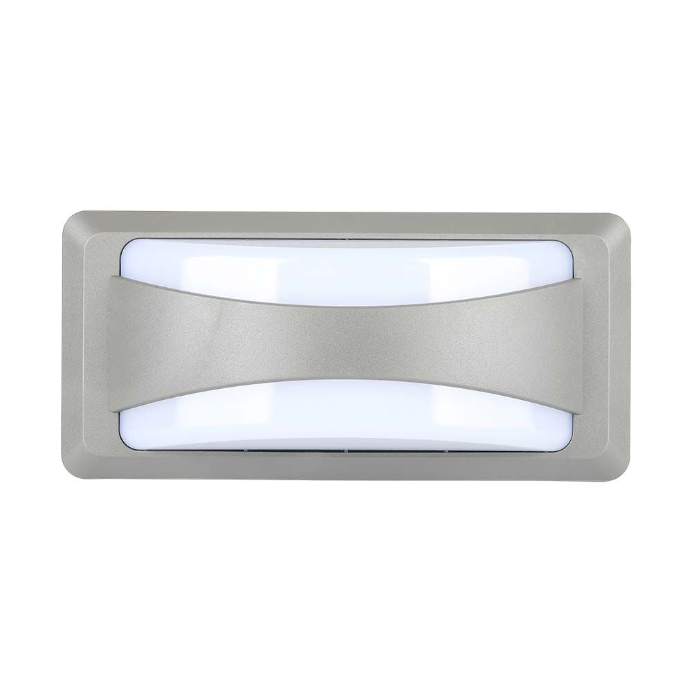 12W Lampa ścienna LED / Barwa:3000K / Obudowa: Szara