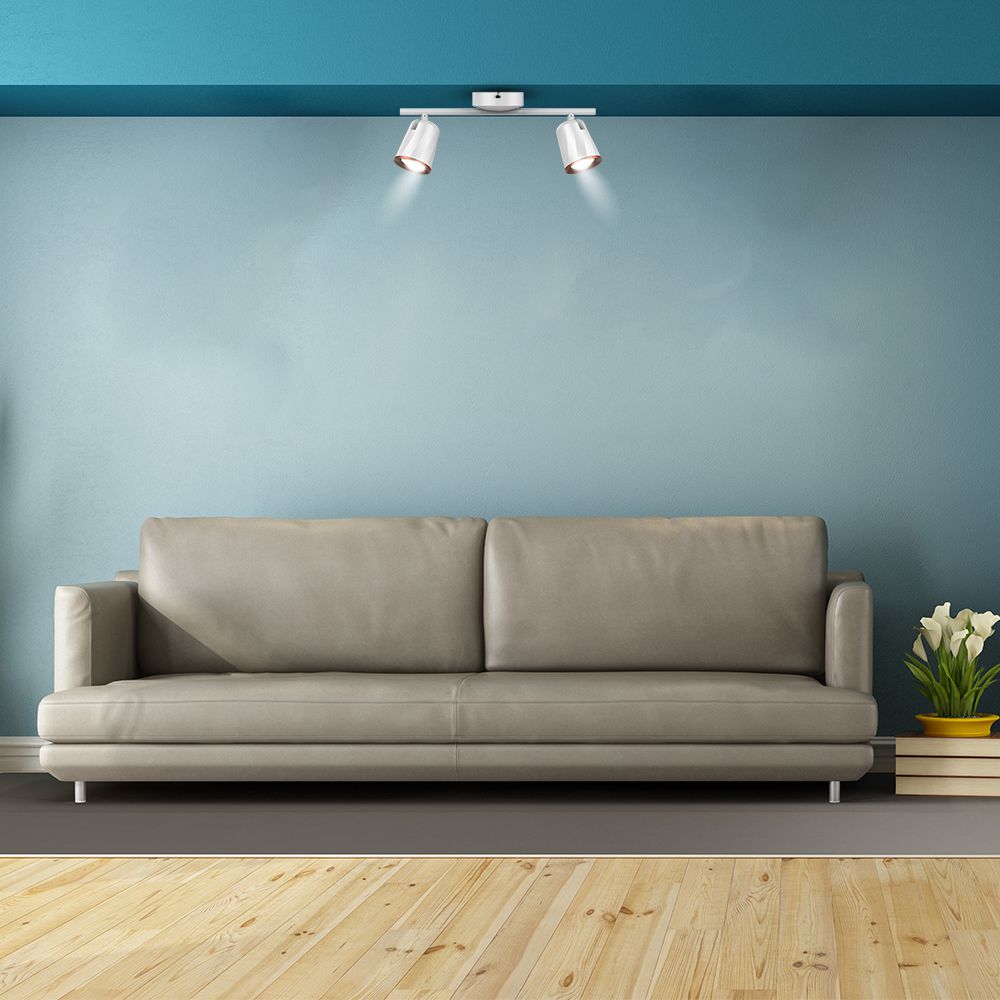 10W Lampa sufitowa / Barwa:4000K / Biały - Pierścień miedź