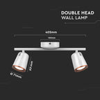 10W Lampa sufitowa / Barwa:3000K / Biały - Pierścień miedź