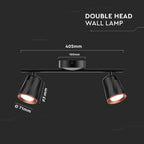 10W Lampa sufitowa / Barwa:4000K / Czarny - Pierścień miedź