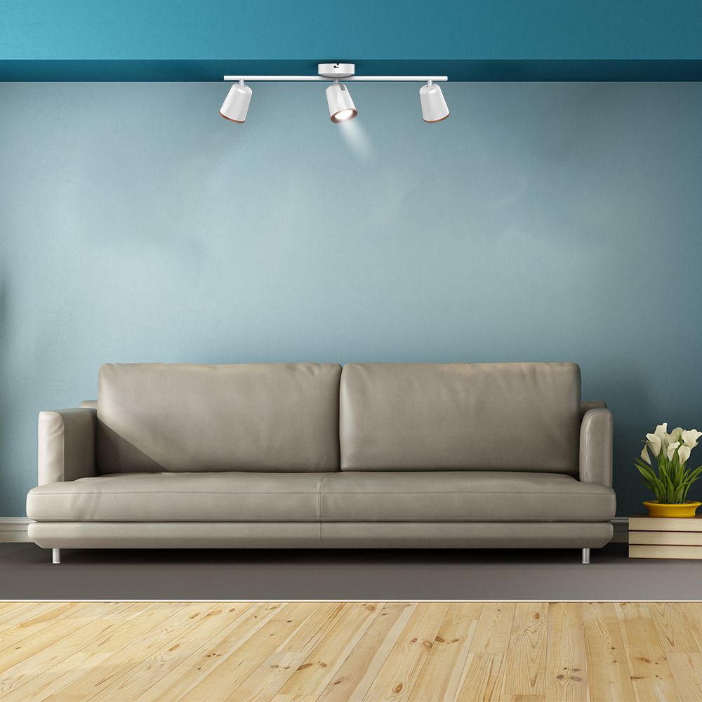 15W Lampa sufitowa / Barwa:4000K / Biały - Pierścień miedź