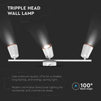 15W Lampa sufitowa / Barwa:3000K / Biały - Pierścień miedź