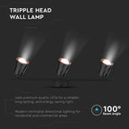 15W Lampa sufitowa / Barwa:4000K / Czarny - Pierścień miedź