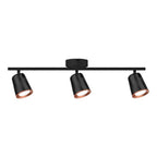15W Lampa sufitowa / Barwa:3000K / Czarny - Pierścień miedź