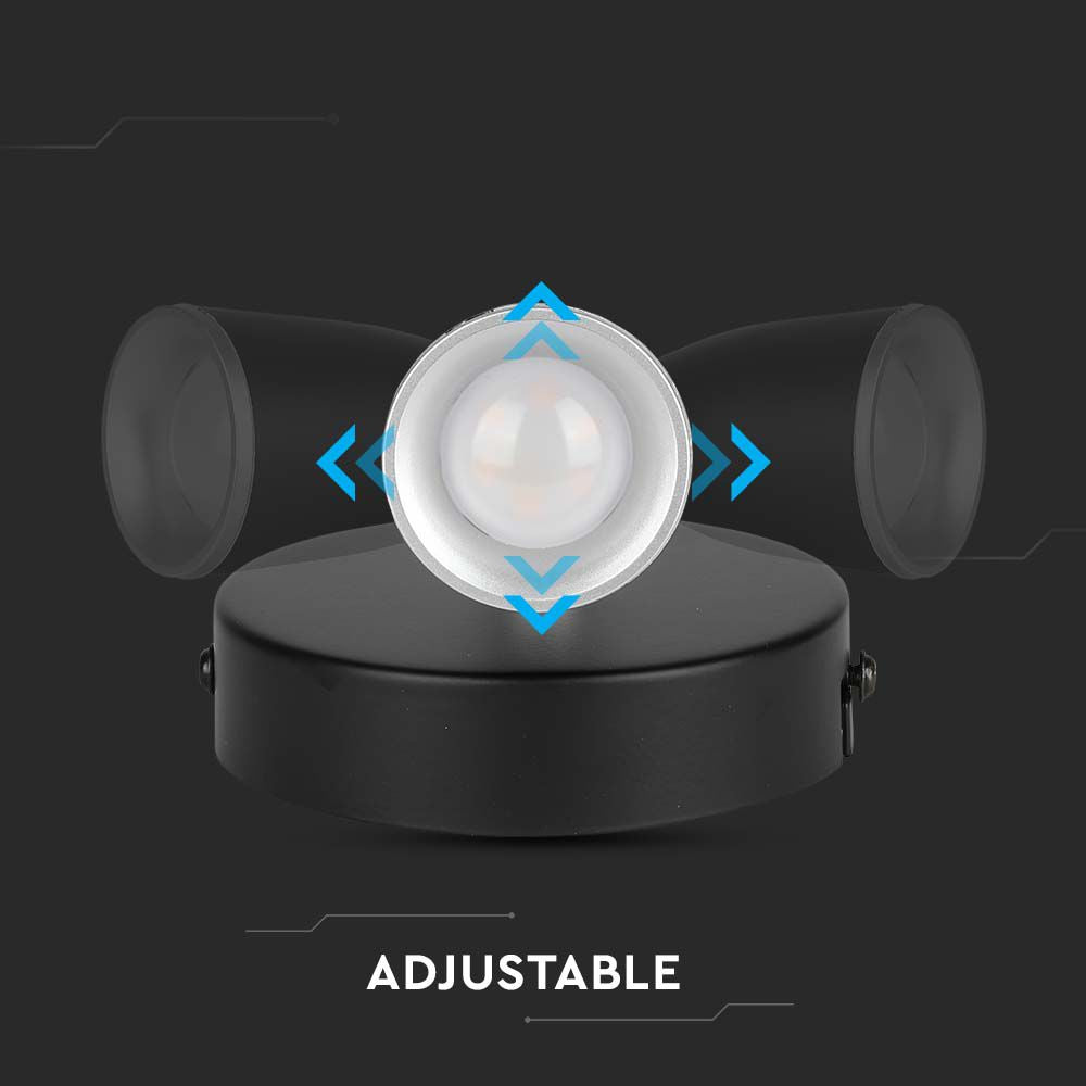 4.5W Kinkiet LED / Barwa:4000K / Czarny