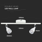 9W Lampa sufitowa / Barwa:3000K / Biały
