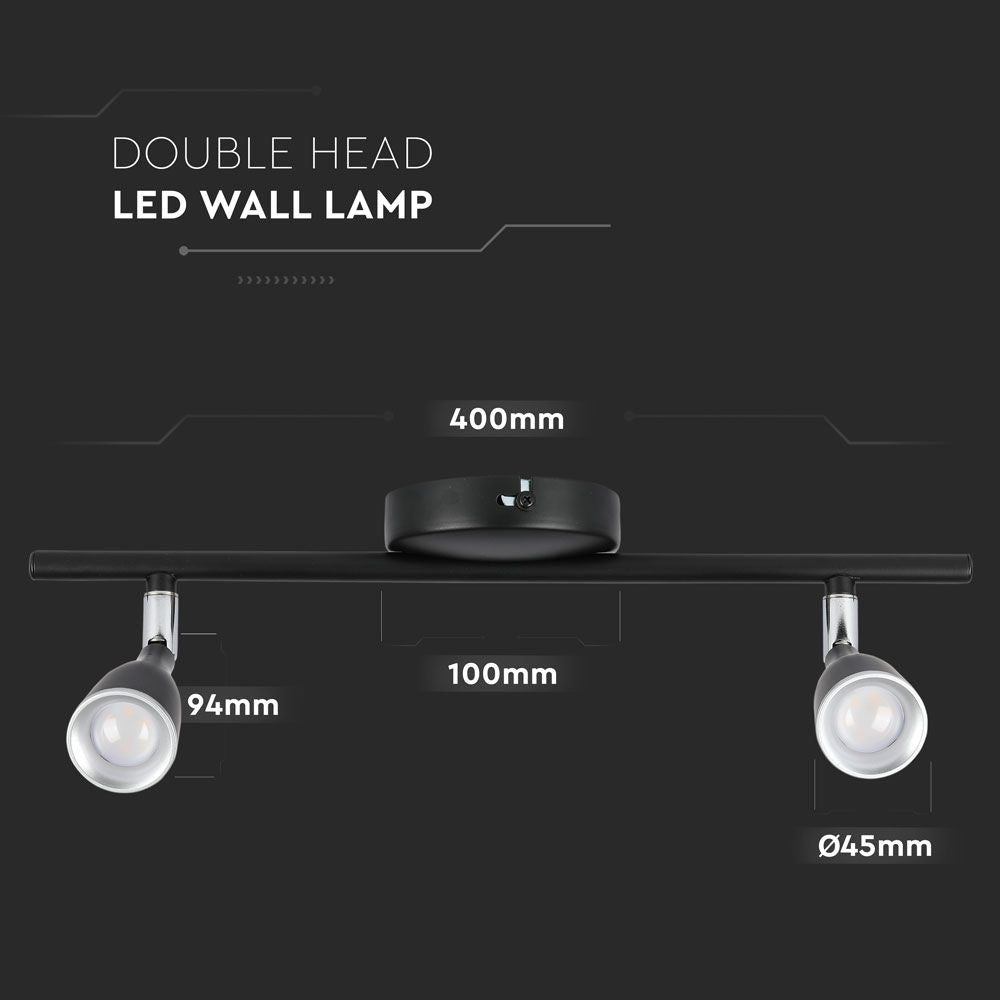 9W Lampa sufitowa / Barwa:4000K / Czarny