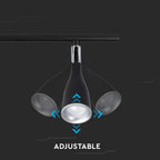 9W Lampa sufitowa / Barwa:4000K / Czarny