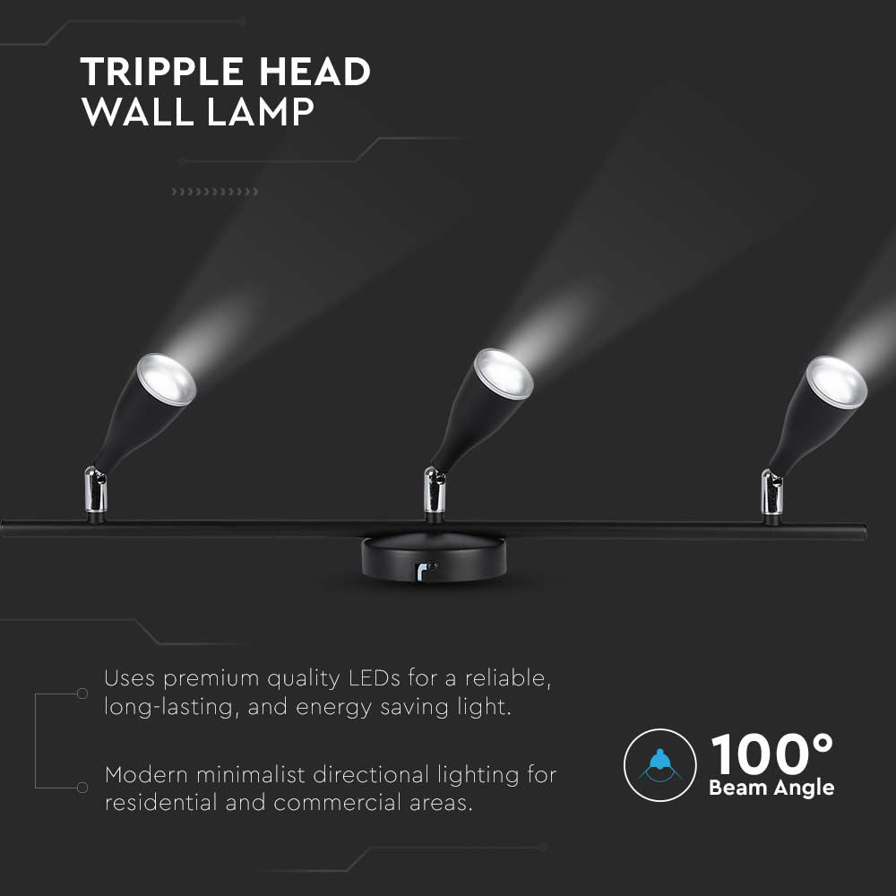 13.5W Lampa sufitowa / Barwa:4000K / Czarny