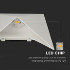 5W Lampa ścienna LED / Barwa:3000K / Obudowa: Biała