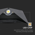 5W Lampa ścienna LED / Barwa:3000K / Obudowa: Czarna