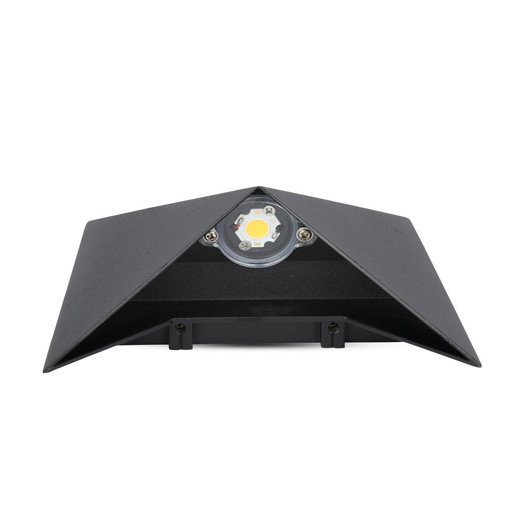 5W Lampa ścienna LED / Barwa:3000K / Obudowa: Czarna