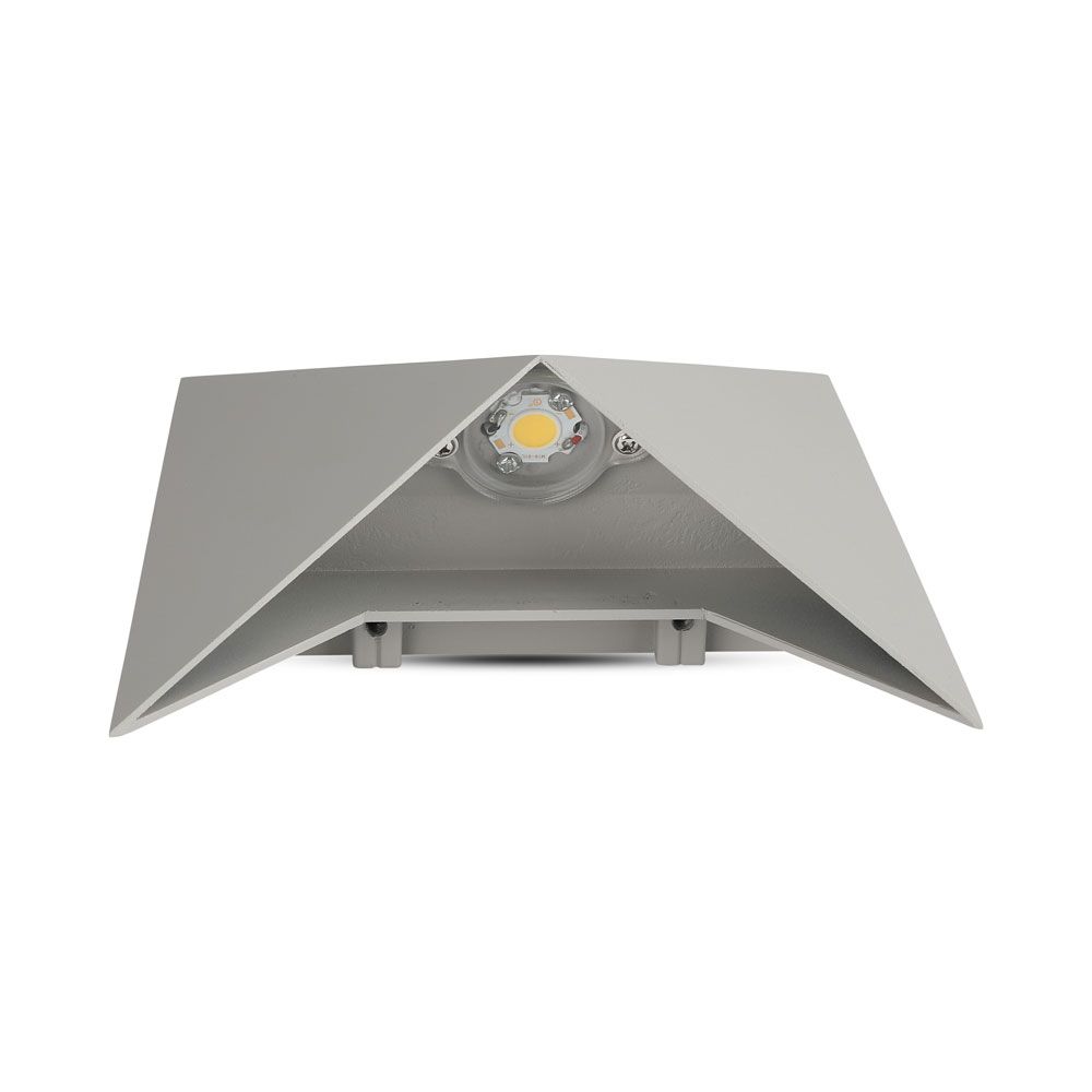 5W Lampa ścienna LED / Barwa:3000K / Obudowa: Szara