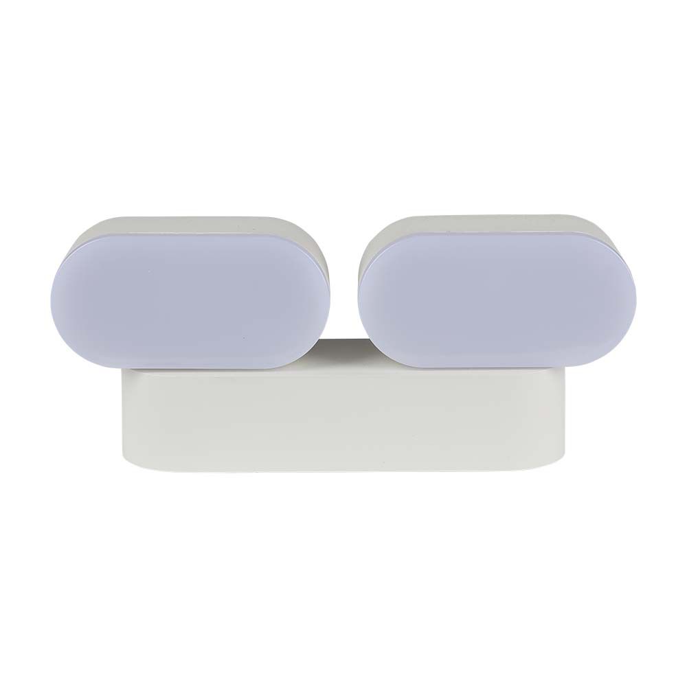 10W Lampa ścienna LED / Barwa:3000K / Obudowa: Biała