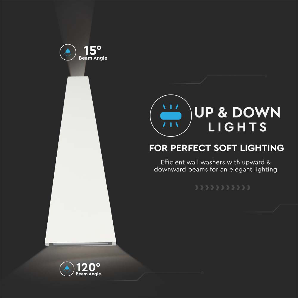 4W Lampa ścienna LED / Barwa:3000K / Obudowa: Biała