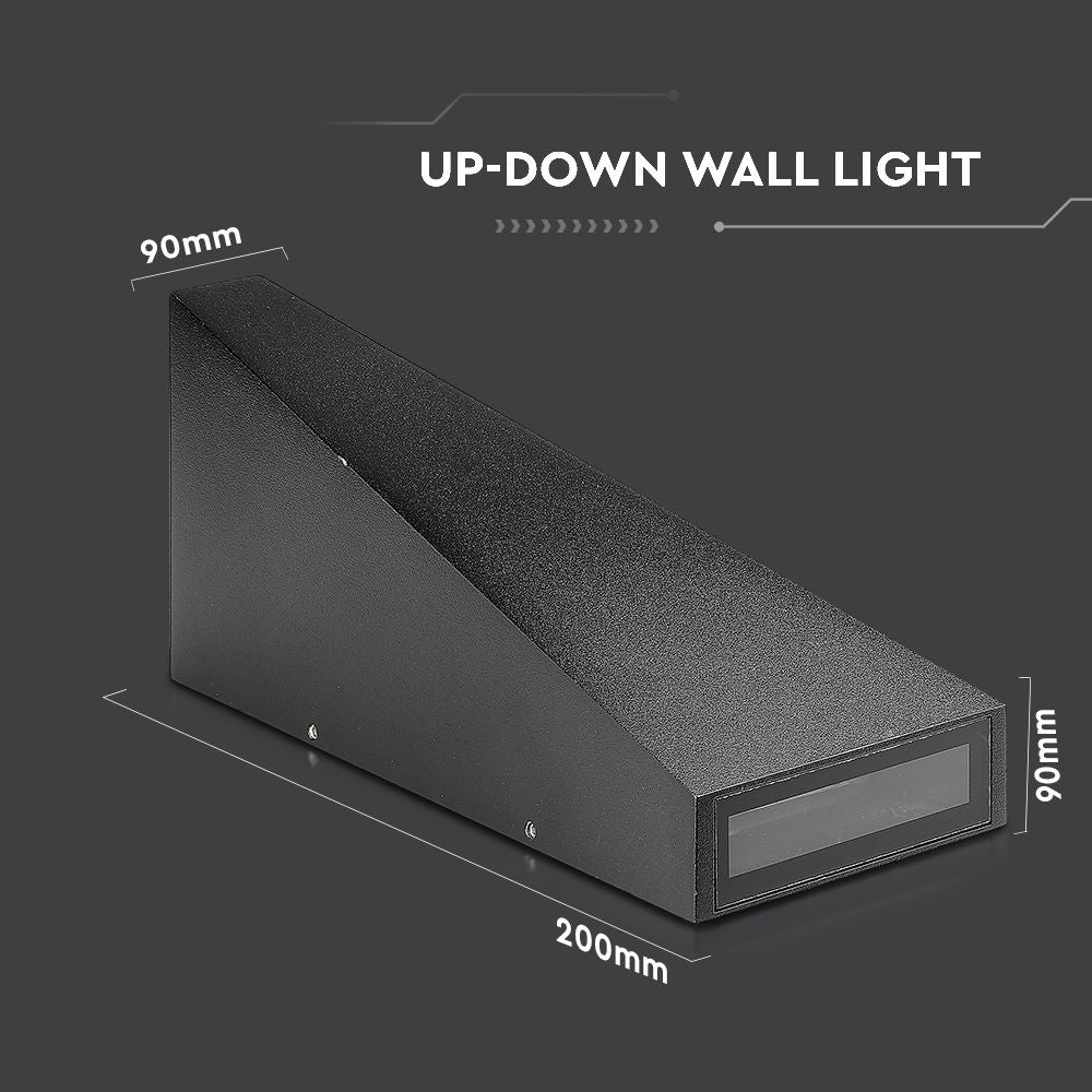 4W Lampa ścienna LED / Barwa:4000K / Obudowa: Czarna